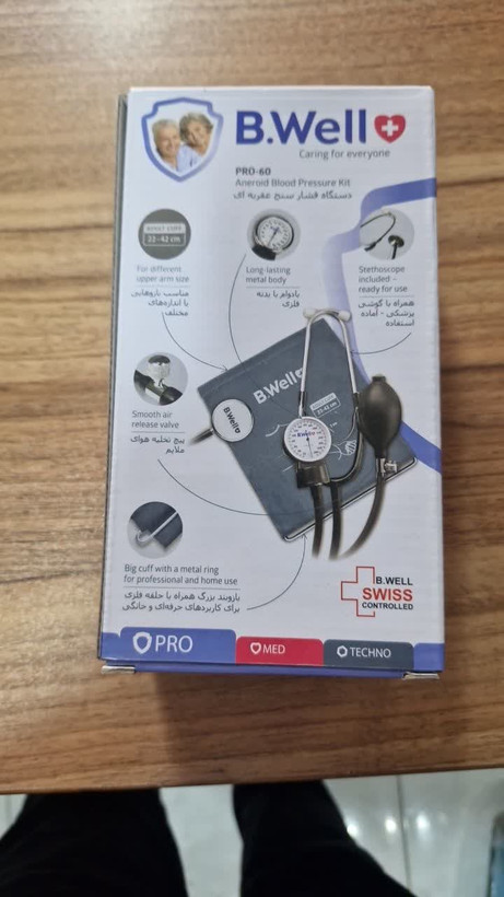 فشارسنج عقربه ای بی ول مدل PRO60 با گوشی